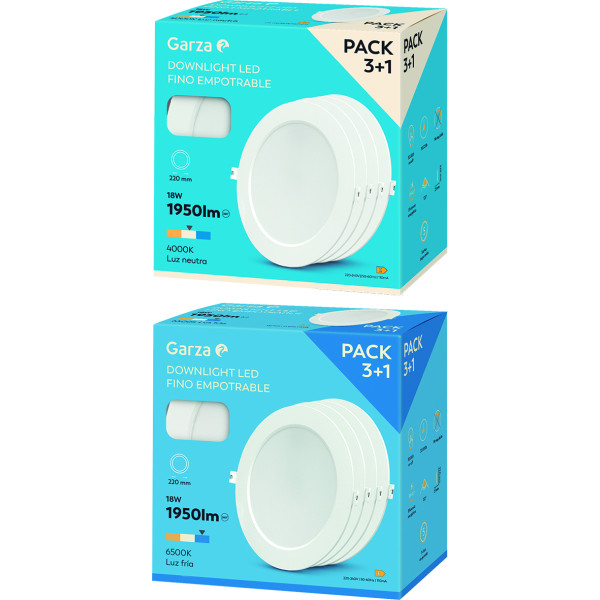 Downlight led 3+1 Circular