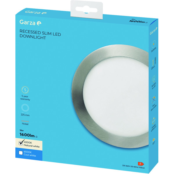 Downlight led Circular niquel