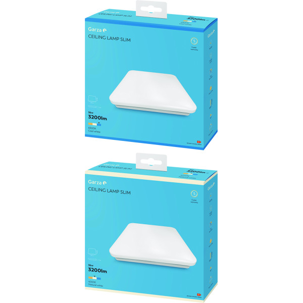 Plafon led Cuadrado slim 480