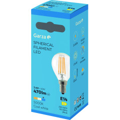 Bombilla led filamento esférica E14/3,4w