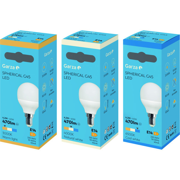 Bombilla led esférica E14/4,2w