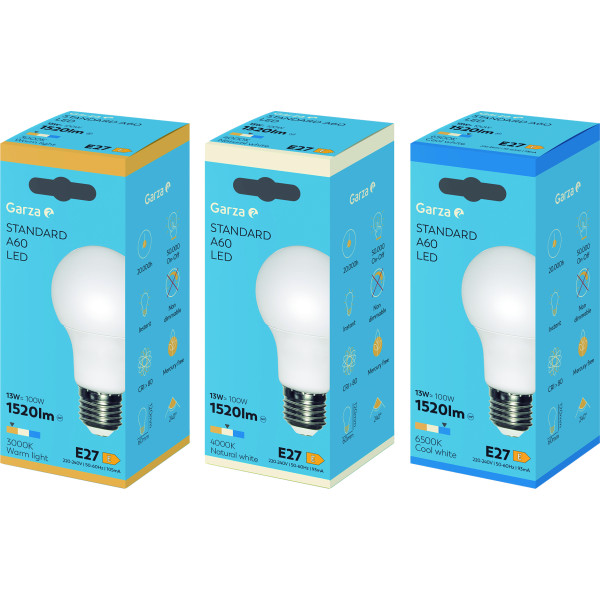 Bombilla led estándar E27/13w