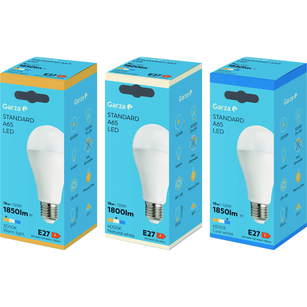 Bombilla led estándar E27/18w