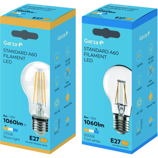 Bombilla led filamento estándar E27/7,8w