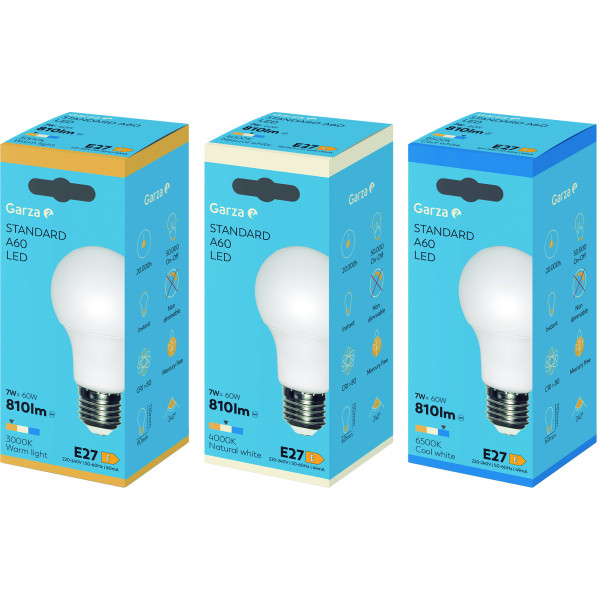 Bombilla led estándar E27/7w