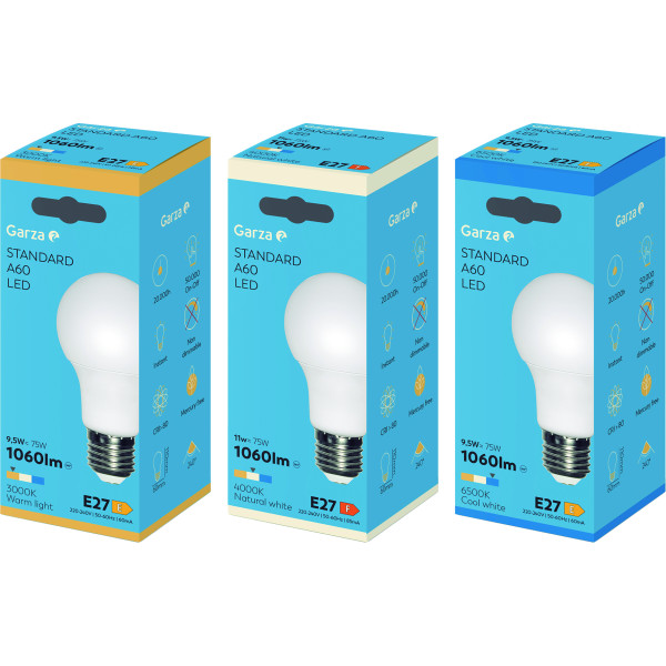 Bombilla led estándar E27/9,5w