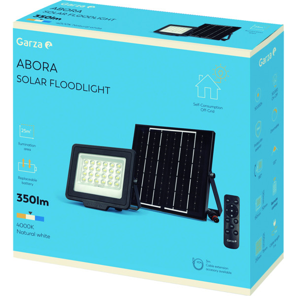 Foco exterior led Solar 25m2 abora