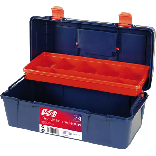 Caja herramientas con bandeja 24