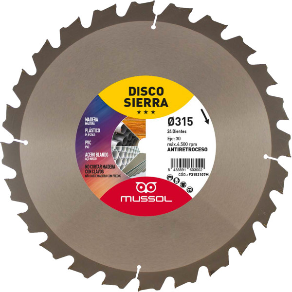 Disco De corte para madera