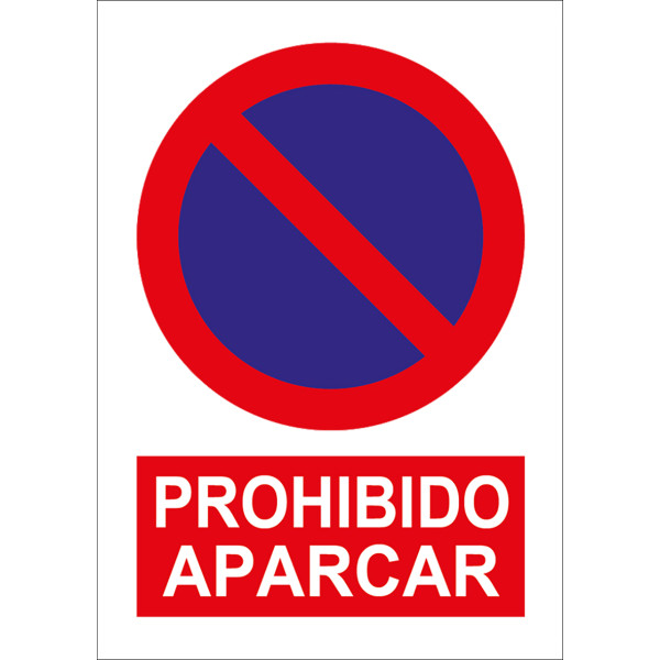Señal prohibido Aparcar