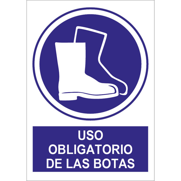 Señal uso obligatorio Botas