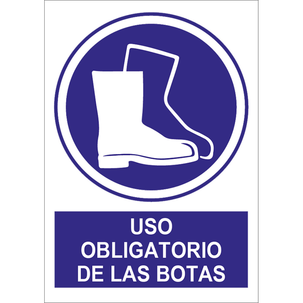 Señal uso obligatorio Botas
