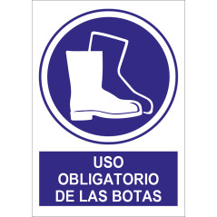 Señal uso obligatorio Botas