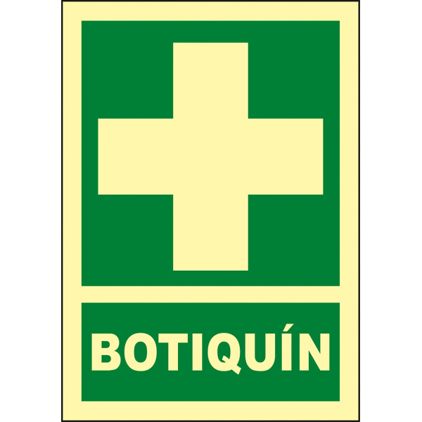Señal fotolumiscente clase b Botiquín