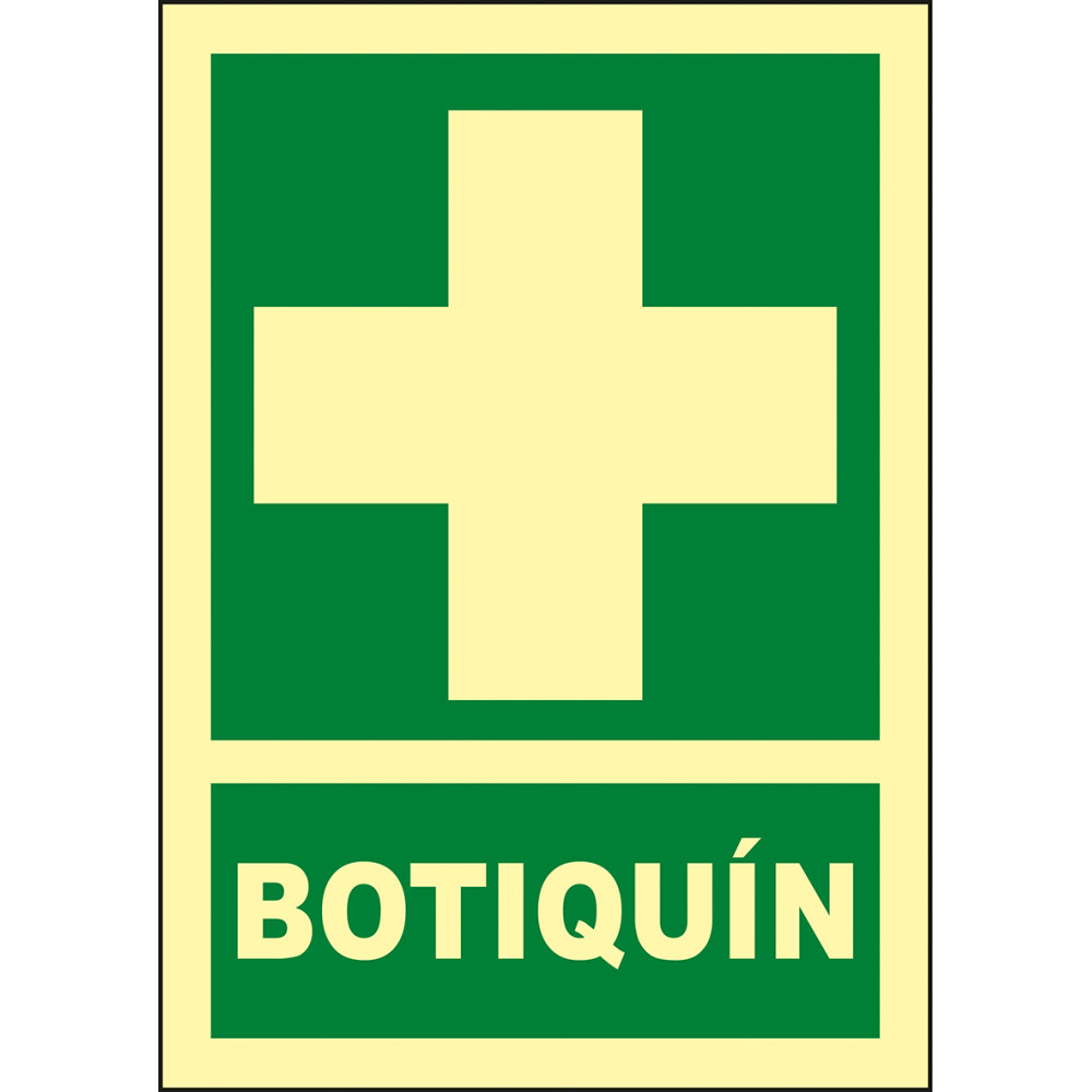 Señal fotolumiscente clase b Botiquín