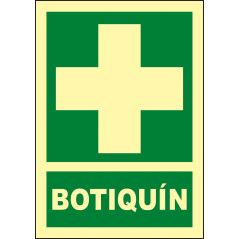 Señal fotolumiscente clase b Botiquín
