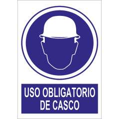 Señal uso obligatorio Casco