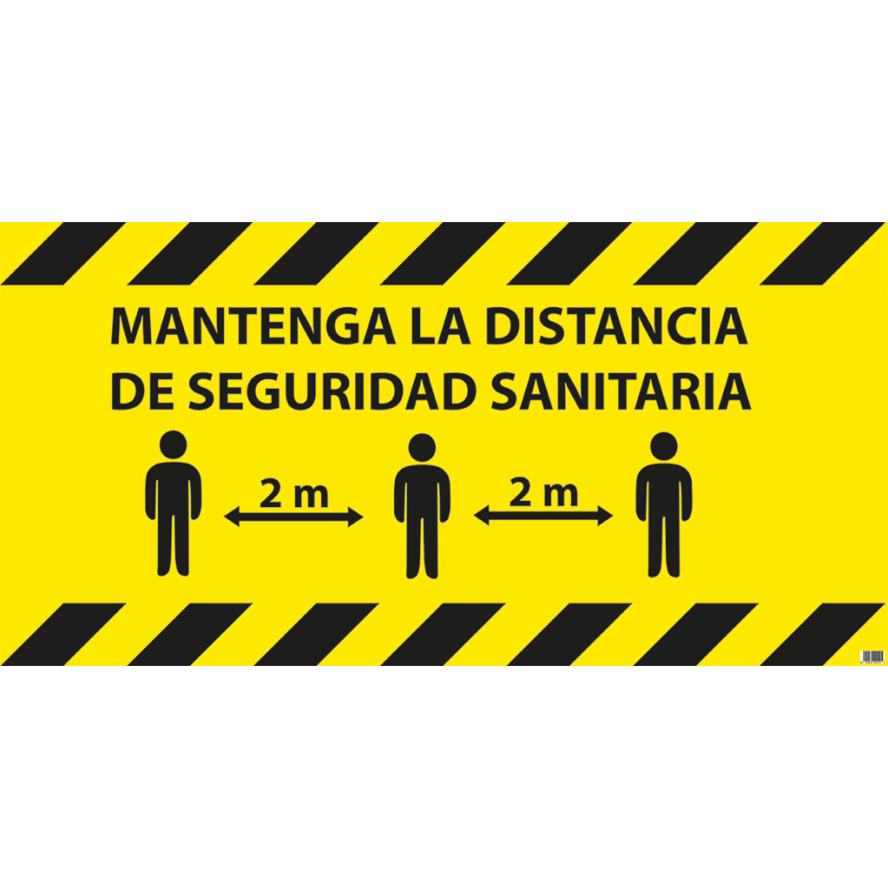 Vinilo adhesivo Distancia seguridad