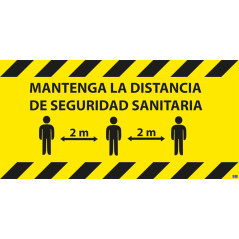 Vinilo adhesivo Distancia seguridad