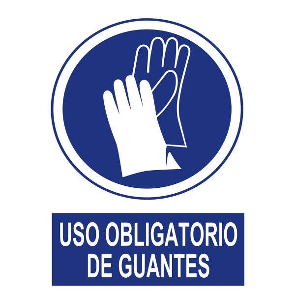 Señal uso obligatorio Guantes