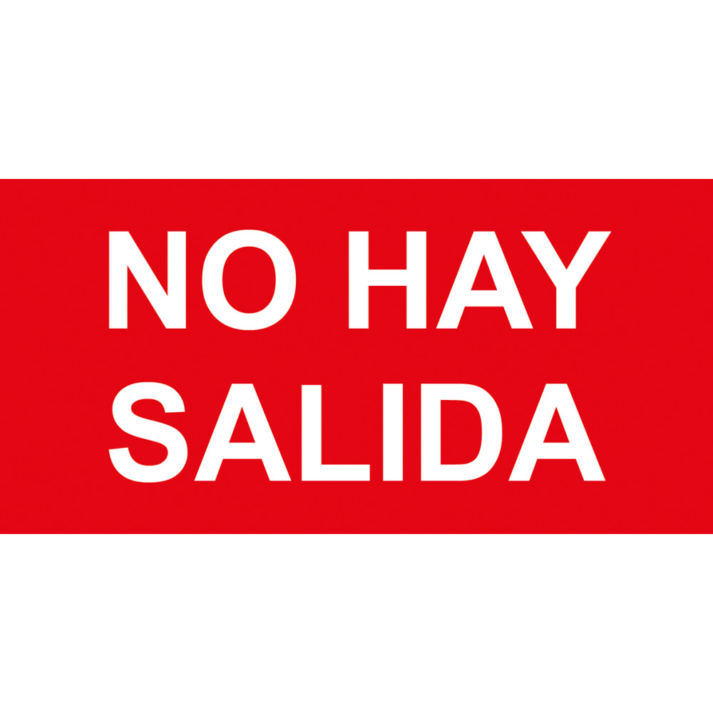 Señal fotolumiscente clase b No hay salida