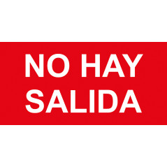 Señal fotolumiscente clase b No hay salida