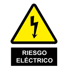 Señal advertencia peligro Riesgo eléctrico