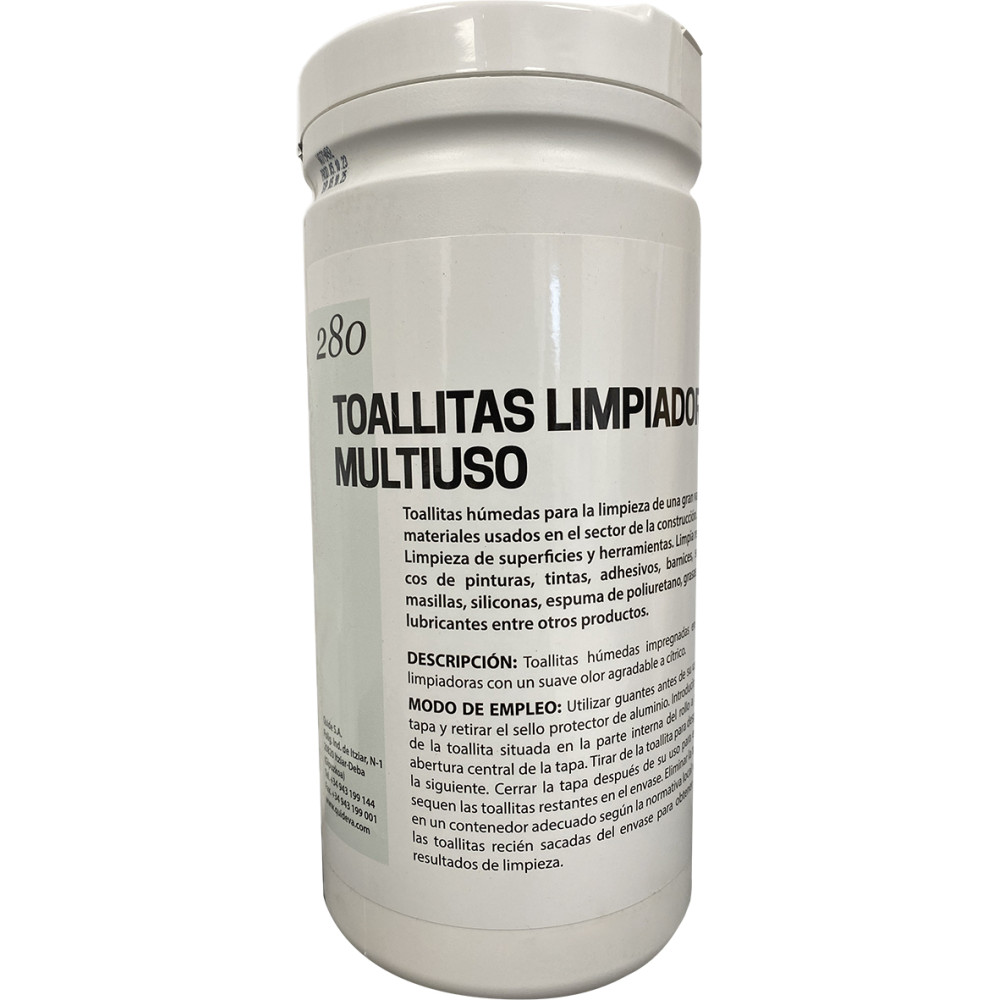 Toallitas limpiadoras multiusos 100u 280