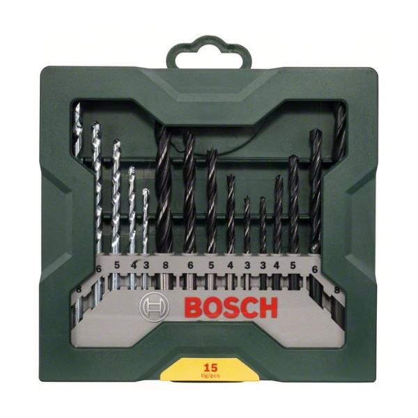 Set 15 brocas mixtas  mini-x-line