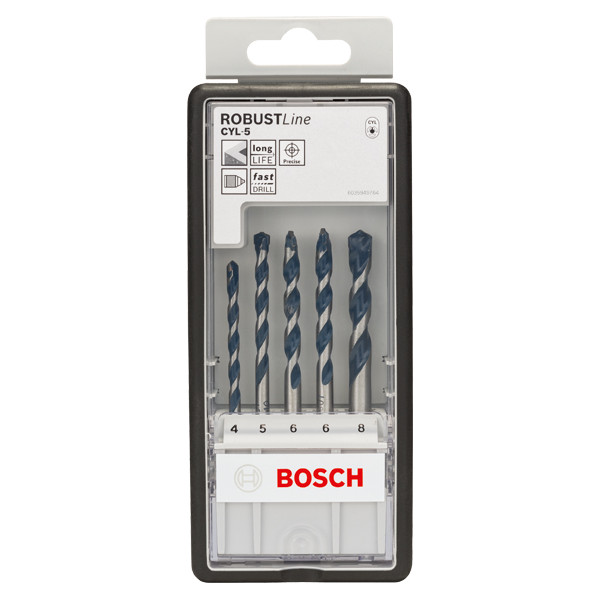 Juego brocas Robustline cyl5 5piezas