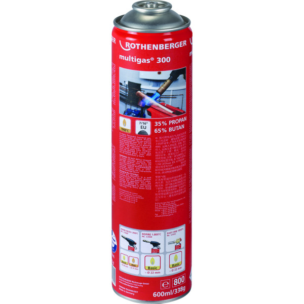 Botella Multigas 300