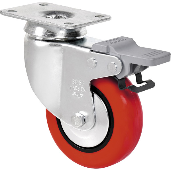 Rueda Bh-ppi con placa superior y freno
