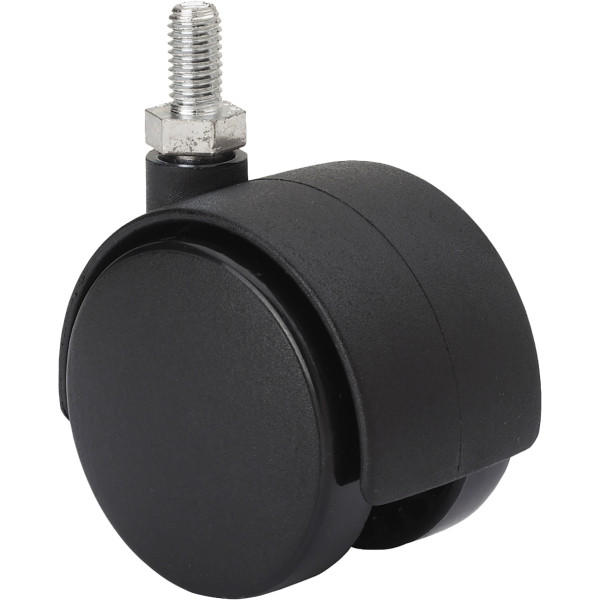 Rueda Dk negro espiga roscada