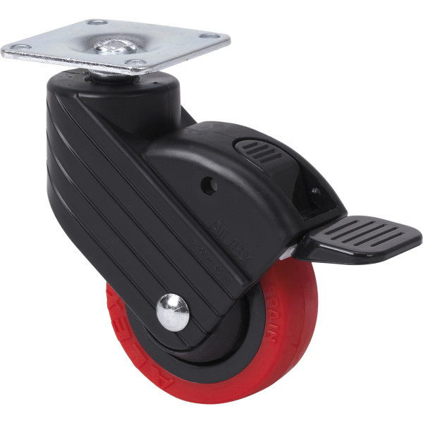 Rueda Hp-ppi con placa superior y freno