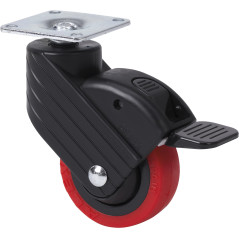 Rueda Hp-ppi con placa superior y freno