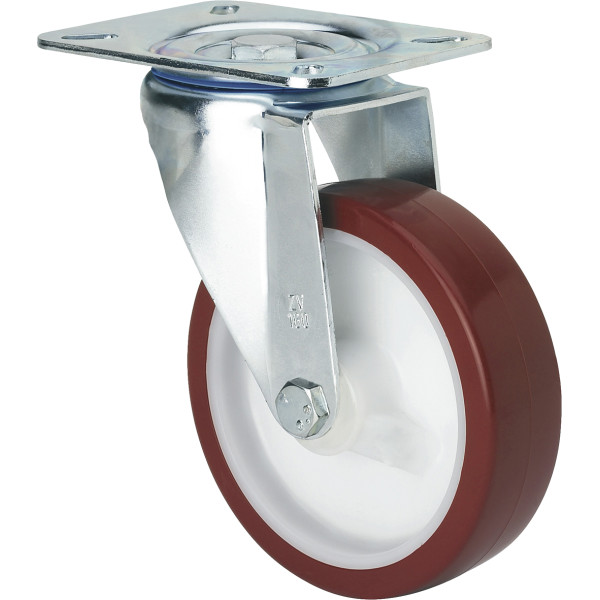 Rueda Zv-pol con placa superior
