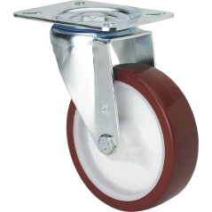 Rueda Zv-pol con placa superior