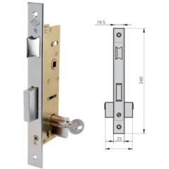 Cerradura embutir Acero inox 1995