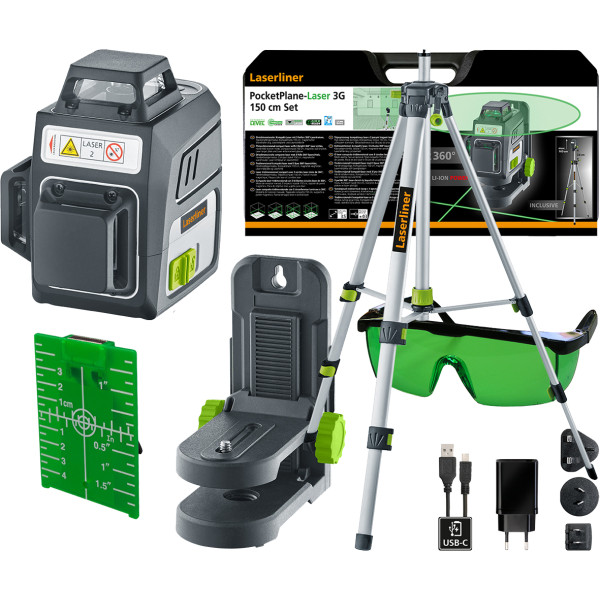 Nivel láser Tridimensional pocketplane 3g set