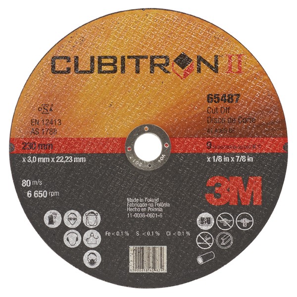 DISCO CORTE CUBITRON A/I65512 125X1,0X22