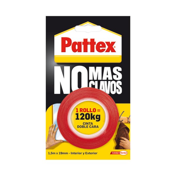 PATTEX NO+CLAVOS 12CINTA D.CARA1403701