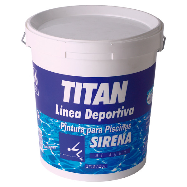 Pintura piscina Sirena al agua