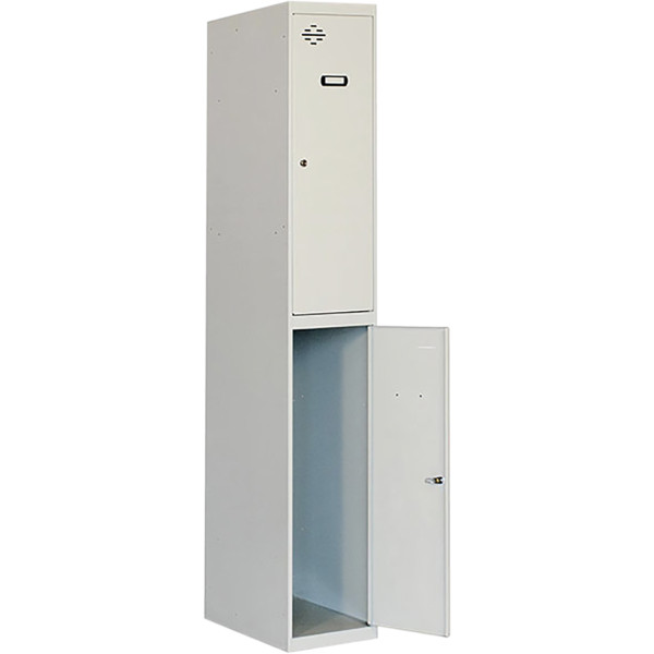 Armario metalico 30  inicial 2 puertas 180x30x50 gris