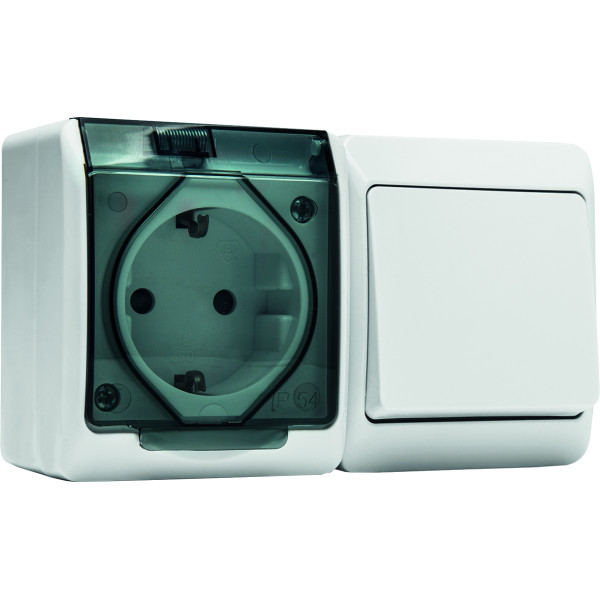 Interruptor conmutador+base ttl estanco 5126