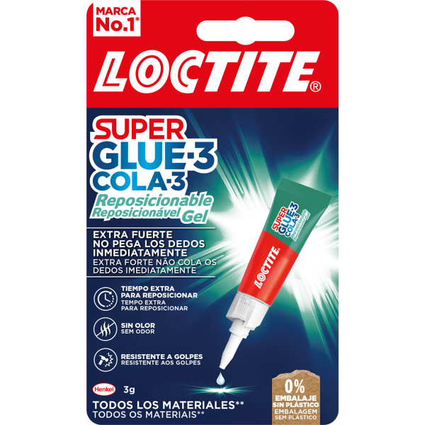 Super glue 3 Gel reposicionable